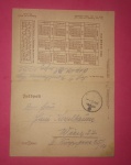 Colecionismo, carta da 2 guerra mundial, tipo feldpoit com calendário impresso, ano de 1943 com carimbo de visto Alemão !!! artigo com fim apenas de registrar a História passada, não realizamos apologia a nenhuma descriminação racial ou de qualquer especie .