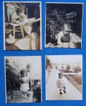4 fotografias - bebes/crianças na faixa de 1 ano !! aprendendo a andar !!!  , tamanho de 8cmX5,5cm...