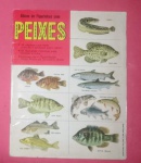Colecionismo- Album de figurinhas PEIXES !! 48 Paginas !! com textos e desenhos alem das figurinhas !! edição da decada de 1960 !! valor de marcado = 250,00 Reais !!