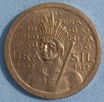 Moeda - Valor de 100 Reis !! ano 1932 !! Flor de cunho !! muito abaixo de catalogo !! linda figura do Indio !! valor de mercado cerca de 70,00 reais