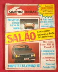 Revista - Quatro Rodas !! edição de ano 1986 !! Salão de automoveis , sem os vcarros nacionais !! ! acervo de colecionador !! A festa dos Importados !!