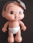 Brinquedo - Boneca da Monica em tempo de Bebe !! pequena boneca medindo cerca de 18cm de altura , acervo de colecionador !!
