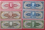 6 Cedulas - Brasil !! Diferentes Valores !! todas soberbas ou flor de estampa !! decreto da decada de 1960 !!