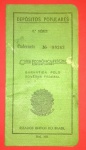 Colecionismo, primeiro modelo controle de caderneta de poupança da Caixa Economica Federal