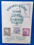 Filatelia- Ex - Libris do centenário do nascimento do Barão do Rio Branco !!! 1845/1945 !! Com selos de época ecarimbos de 1945 !! 