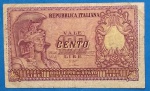  Cedula - Italia !! ! Decreto de 1951    !!! Figura artistica de soldado Romano !!! 