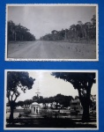 Fotografia - 2 fotos Rondonia - BR 29 (estrada em Porto velho ) ano de 1960 !!! + praça da liberdade em 1932 !!! Tamanho de 14cm x9cm !!!