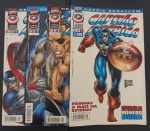 4 Revistas Quadrinhos - Capitão America !! Marvel herois Renascem !! serie completa 1, 2 ,3 e 4  !! Marvel comics !! editora Abril jovem ano de 1998 !! raridades ... perfeito estado , acervo de colecionador !!