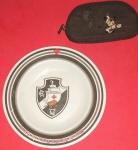 Colecionismo, prato de plástico do Vasco da Gama + bolsa necesser do Mickey vascaíno !!!