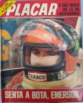 Revista - PLACAR outubro de 1974 !! SEnta a Bota Emerson !! O São Paulo na Libertadores !! Emerson e Regazzoni na reta final !! cabeça com cabeça !!