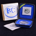 Moeda Comemorativa do Brasil, 30 Anos do Banco Central, Valor 3 Reais, Ano 1995, Prata, Peso 11,5 g, Diâmetro 28 mm, Estojo Original com Certificado, Proof - Flor de Cunho.