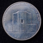 Moeda Estrangeira, PORTUGAL, Arquiteto Álvaro Siza, Valor 7,50 Euros, Ano 2017, Prata, Flor de Cunho.