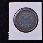 Moeda Estrangeira, STRAITS SETTLEMENTS, Valor 1/2 Cent, Ano 1845, Cobre, Soberba.