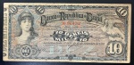 Cédula Particular, Banco da República do Brasil no Rio de Janeiro, Valor 10 Mil Reis, Emissão 1893, 2ª Estampa, Soberba/Soberba.
