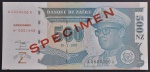 Cédula Estrangeira, "SPECIMEN", ZAIRE, Valor 500 Novos Zaires, Data 30/01/1995, Flor de Estampa.