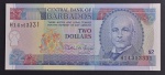 Cédula Estrangeira, BARBADOS, Valor 2 Dollars, Data 1995, Flor de Estampa.