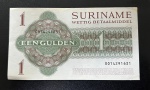 Cédula Estrangeira, SURINAME, Valor Gulden, Data 08 de Abril de 1960, Soberba.