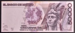 Cédula Estrangeira , MÉXICO, Valor 50.000 Pesos, Data 20/12/1990, Flor de Estampa.
