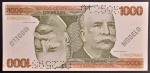 Cédula Brasileira, "MODELO", Chancelas Mario Henrique Simonsen/Paulo H.P.Lira, Série A00000...A, Valor 1000 Cruzeiros, Ano 1979, Flor de Estampa.