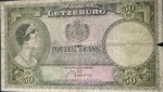 Cédula Estrangeira, LUXEMBURGO, Valor 50 Francos, Ano 1944, Muito Bem Conservada.