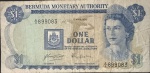Cédula Estrangeira, BERMUDA, Valor 1 Dollar, Data 01/04/1978, Muito Bem Conservada.
