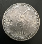 Onça de Prata 999, MÉXICO, Ano 1992, Peso 31g, Diâmetro 35mm, Ótimo para Investimento, Flor de Cunho.