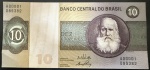 Cédula Brasileira, "Série A00001", Valor 10 Cruzeiros, Ano 1970, Soberba/FE.