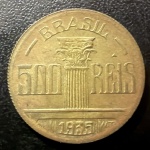 Moeda Brasileira, Série Brasileiros Ilustres - Regente Feijó, Valor 500 Reis, Ano 1935 (RARA), Bronze Alumínio, Flor de Cunho.