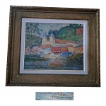 OST - Sekiguchi - Pirapora de bom Jesus, acid e intitulado Pirapora de bom Jesus, datado, 1968,  40 x 50 e 71 x 62 cm. com atestado de procedência