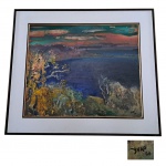 YUGO MABE - OST - Abstrato, acid e verso datado 1988, 74 x 61 e 82 x 96 cm. São Paulo 1956, filho de Manabu Mabe.