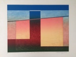 PAULO CALAZANS - Litografia colorida. Tiragem: 7/50. Tamanho: 56 x 76cm. Ano: 1977. Ass. inf. direito. Apresenta poucas marcas de oxidação nas bordas fora da área de impressão.