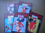 Gibi - ELEKTRA - SAGA - (Mini-série em 6 edições - completa) 1 ao 6 - Iniciada em Janeiro de 1989 - Editora Abril - Formatinho - Bom e muito bom estado de conservação. Edição número 5 com corte de 5 cm na ponta superior da lombada, sem perdas