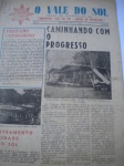 Jornal e Afins - O VALE DO SOL - Nº 1 - Ano I - São Paulo Abril de 1966 - ÓRGÃO DE DIVULGAÇÃO DO CONDOMÍNIO VALE DO SOL - CENTRO DE RECREAÇÕES - Formato 29 X 40 cm - Bom para muito bom estado de conservação, contendo 8 páginas.