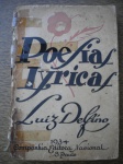 Livros Raros - 1ª Edição - POESIA LYRICA - Ano 1934 - Autor Luis Delfino (1834 - 1910) - Brochura - Formato 12,50 X 17,50 cm - Companhia Editora Nacional - Livro em bom estado de conservação, contendo 210 páginas. OBS. 5 micro furos de cupim - Bordas amareladas pela ação do tempo. Lombada com leves desgastes e pequenas perdas- Pedaços de durex reforçando a lombada