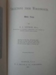 Livro Raro - Fourth Edition - SELECTIONS FROM WORDSWORTH (Com notas e gravura) - Autor A. J. George (Instrutor em inglês, literatura e história em Newton, MA) - Editora D. C. Hedath & Co. Publishedrs - Ano 1900 - Capa dura original - Livro em bom estado de conservação, com as bordas levemente amareladas pela ação do tempo, contendo 440 páginas - ATENÇÃO: Pequeno carimbo na página de rosto