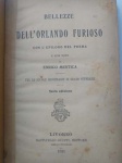 Livro Raro - 1ª Edição - Publicação Italiana - DELL ORLANDO FURIOSO (Con L Epilogo del Poema) - Con note de Enrico Mestica - Autor Bellezze - Ano 1921 - Editora Livorno Raffaello Giusti, Editore - Capa dura original - Formato 13 cm X 18 cm - Livro em bom estado de conservação, com as bordas amareladas pela ação do tempo, contendo 358 páginas -