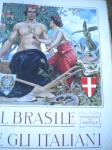 Livro Raro - IL BRASILE E GLI ITALIANI (((( O BRASIL E OS ITALIANOS )))) - Ano 1906 - Publicazione del FANFULLA - Editora Tipografia Delta S.A. - Fratelee Armanino - Milano-Genova - Capa dura em grosso material - Formato 30 X 40 cm - Livro em bom estado de conservação, necessitando de pequenos reparos devido a ação do tempo - O livro contém 1188 páginas, ricamente ilustrado com fotos em uma cor, com muito boa qualidade para a época. São mais de 5000 fotografias de todo o Brasil na época - Até a página 290 o livro retrata tudo que se refere a cada Estado brasileira, exceto o Estado de São Paulo que ocupa da página 292 até a página 739, com MAPA colorido da época no formato 58 X 40 cm - O livro é dividido em duas partes, a primeira, dedicada ao BRASIL vai até 739. A segunda parte do livro, da página 745 até o final é dedicada à ITALIA. Todo o livro é no idioma italiano <<<<< ATENÇÃO >>>>> Faltam algumas páginas, principalmente no espaço destinado ao Estado do Parana, são elas: 235 a 240 - 243 a 246 - Na página 239-240 falta pedaço de 6 X 8 cm - 249-25, falta pedaço de 13 X 13 cm - Folha 385-386 falta pedaço de 12 X 6 cm - Na folha 593-294 falta 5 X 6 cm - Na folham 595-596 f