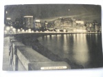 Cartão Postal - RIO DE JANEIRO - RJ A NOITE - Cartão circulado - Anos 1940 - Muito para para ótimo estado de conservação.