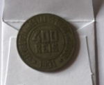 Brasil -  MOEDA DE 400 RÉIS, do ano de 1931