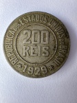 Brasil - MOEDA DE 200 RÉIS - Ano 1929 - Flor de cunho