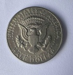 Americana - MOEDA DE HALF DOLAR - Ano 1971 - Diâmetro 30,00 X 2,50 mm - Flor de cunho