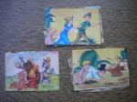 Colecionismo - (Lote com 3) - FIGURINHAS PETER PANN - Figurinhas números 60 66 73 - Regular para bom estado de conservação.