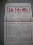 Colecionismo - ANTIGA PROPAGANDA DA FESTA DO GLORIOSO SÃO SEBASTIÃO - A REALIZAER-SE EM CABO VERDE NO DIA 6 DE MAIO DE 1951 - 31 X 48 cm - Impresso pela Impressora Brasil Guaxupé - Muito bom estado de conservação.