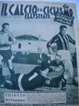 Futebol - Jornal - IL CALCIO E IL CICLISMO ILLUSTRADO - Nº 7 - Ano XXII - Milano, 14 de Fevereiro de 1952 - Formato tabloide - Publoicação italiana, no idioma italiano - Bom estado de conservação,