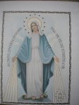 Colecionismo - ANTIGA ESTAMPA DE MARIA, CONCEBIDA SEM PECADO - Formato 18 X 22 cm - Ótimo estado de conservação.