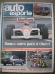 Esporte - AUTO ESPORTE - Nº 281 - Ano XXI - Ano 1988 - Editora FC - Formato 19 X 28 cm - Ótimo estado de conservação, contendo 76 páginas, em cores, impressas em papel couche, ricamente ilustradas