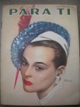 Revista - PARA TI - TODO LO QUE INTERESA A LA MUJER - Nº 1435 - 6 de Dezembro de 1949 <<<<< PUBLICAÇÃO ARGENTINA NO IDIOMA ESPANHOL >>>>> Formato 22 X 32 cm - Muito bom estado de conservação, contendo 72 páginas, ricamente ilustradas, a cores. Corte de 3 cm sem perdas na ponta inferior da lombada