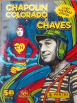 Álbum de Figurinhas - CHAPOLIN COLORADO e CHAVES <<<<<< INCOMPLETO >>>>>> Ano 2020 - Editora Panini - Capa cartonada - Muito bom estado de conservação - De 210 figurinhas o álbum tem as seguintes: 4 6 49 52 90 94 95 107 108 124 137 146 152 153 186 195 204 - OBS. Na folha 7-8 tem um corte sem perda de cerca de 15 cm. <<<<<< ATENÇÃO: O ÁLBUM TRAZ UM LINDO POSTER GIGANTE DE CHAVES E CHAPOLIN, COM CERCA DE 56 X 44 cm.