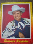 Gibi - THE GENE AUTRY SHOW - SOUVENIR PROGRAM - Sem data de publicação ou editora - Formato pouco maior que o americano - Ótimo estado de conservação, contendo 16 páginas.