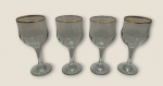 Lote contendo; 4 taças para vinho do porto com 16 cm alt.